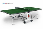 Теннисный стол для помещения Compact LX green усовершенствованная модель стола 6042-3 s-dostavka - магазин СпортДоставка. Спортивные товары интернет магазин в Владимире 