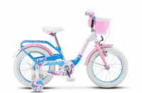 Детский велосипед Stels Pilot-190 16" V030 Белый розовый голубой 2022 - магазин СпортДоставка. Спортивные товары интернет магазин в Владимире 