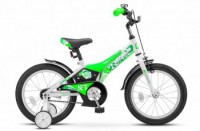 Детский велосипед Stels Jet 16" Z010 зеленый белый  2022 - магазин СпортДоставка. Спортивные товары интернет магазин в Владимире 