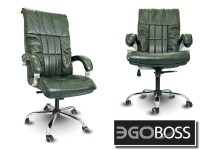 Офисное массажное кресло EGO BOSS EG1001 Малахит в комплектации ELITE натуральная кожа - магазин СпортДоставка. Спортивные товары интернет магазин в Владимире 